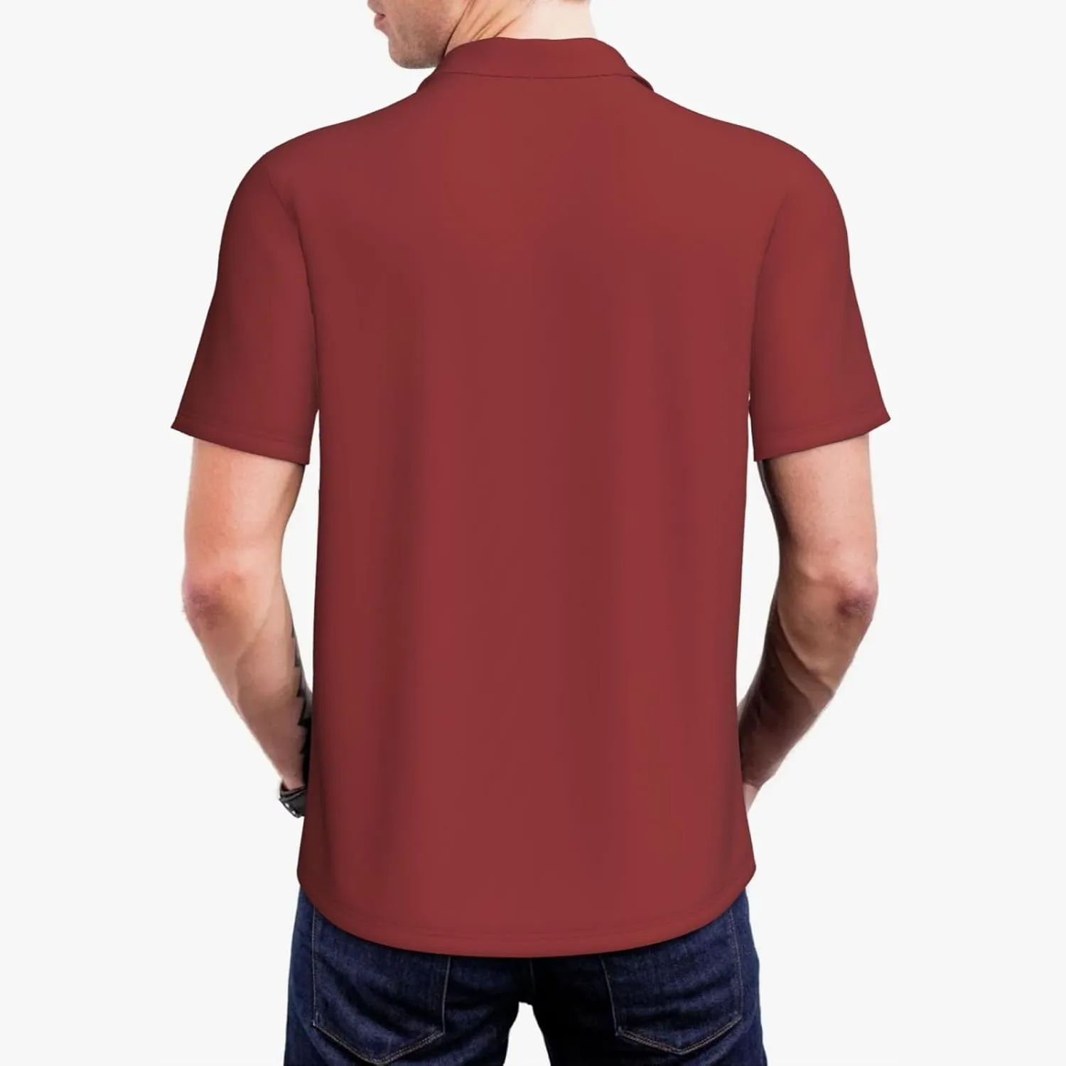 Custom Shirts for Men Customized Polo Shirts with Logo Text Photo Design Your own Valentine's Day Gift