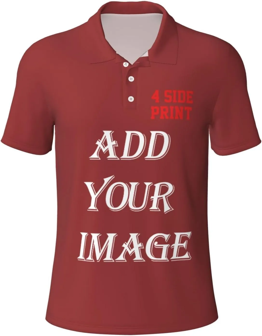 Custom Shirts for Men Customized Polo Shirts with Logo Text Photo Design Your own Valentine's Day Gift