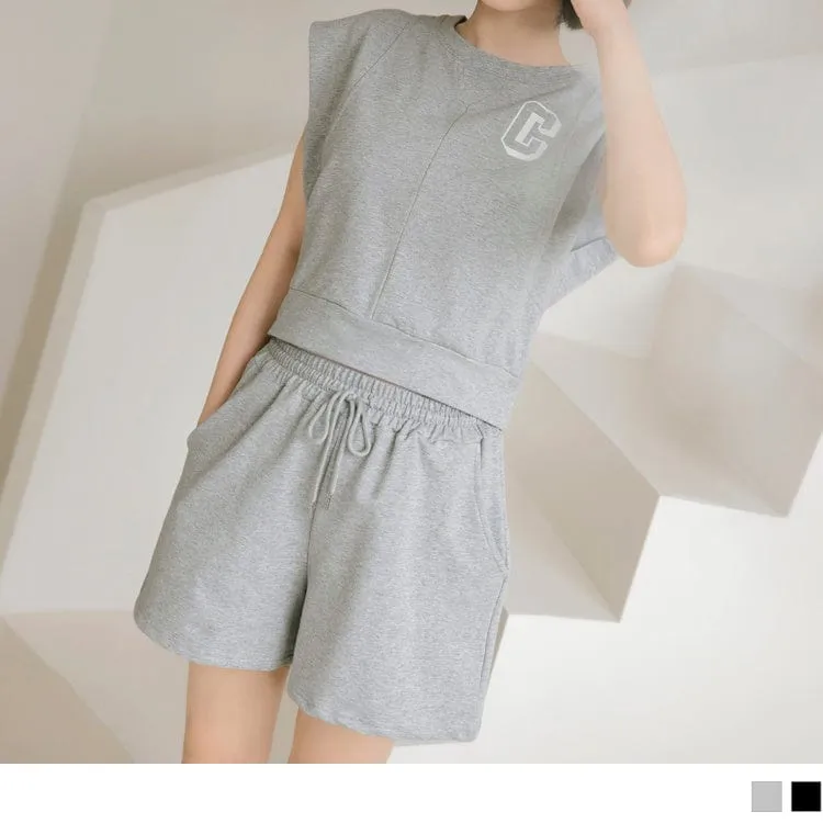 DRAWSTRING WAIST SPORTY CASUAL SHORTS PANTS