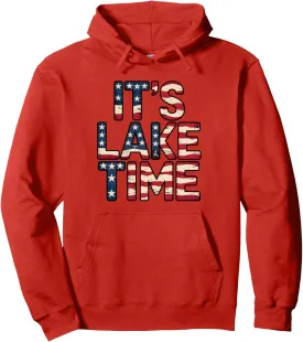 it's lake time 4th of july Pullover Hoodie