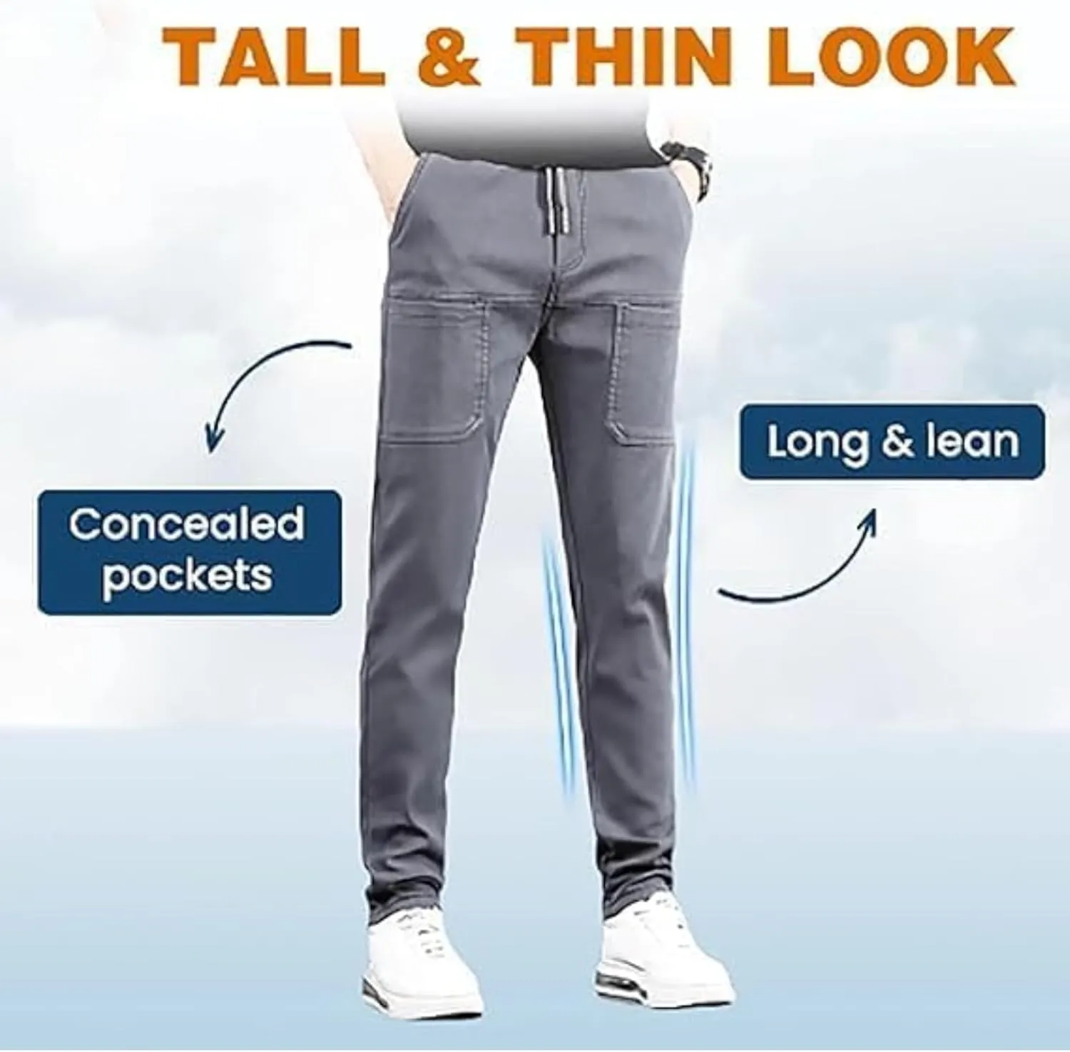 Mencomfy Cargo Pants for Men, Multipants - High Stretch Multi Pocket Durable Cargo Pants Comfort Fit Waterproof Cargos Pant