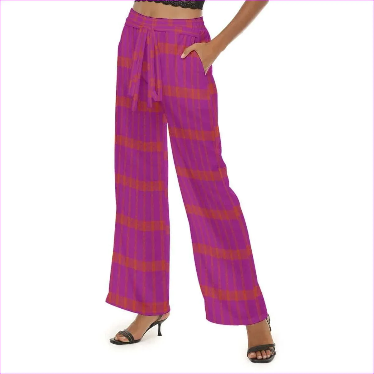 Perfusion Plaid Womens Casual Straight-Leg Pants