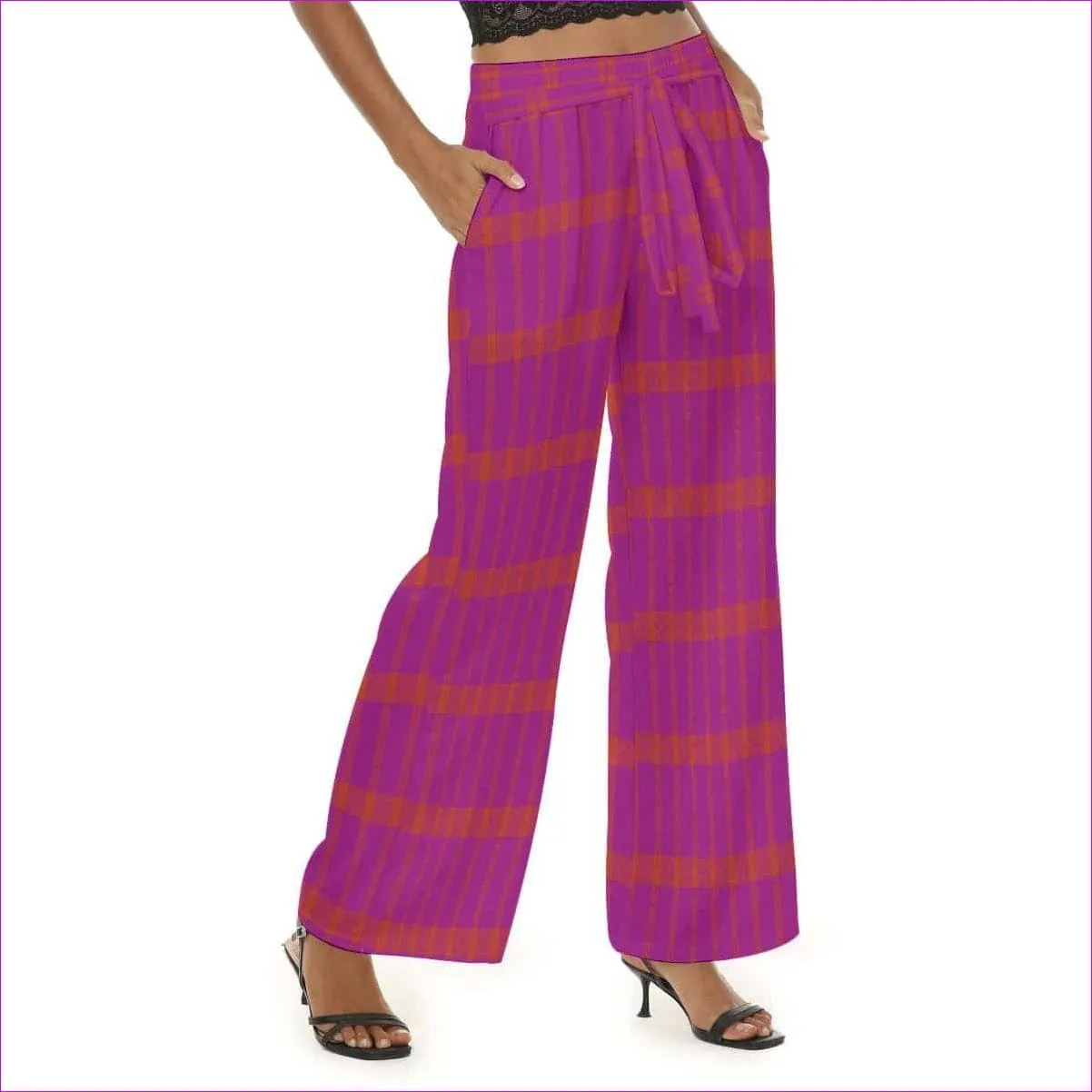 Perfusion Plaid Womens Casual Straight-Leg Pants