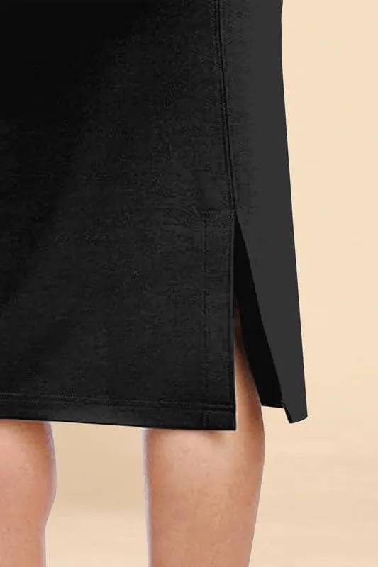 TRENDMALLS Women's High Waist Stretch Below Knee Suit Pencil Skirts for Women