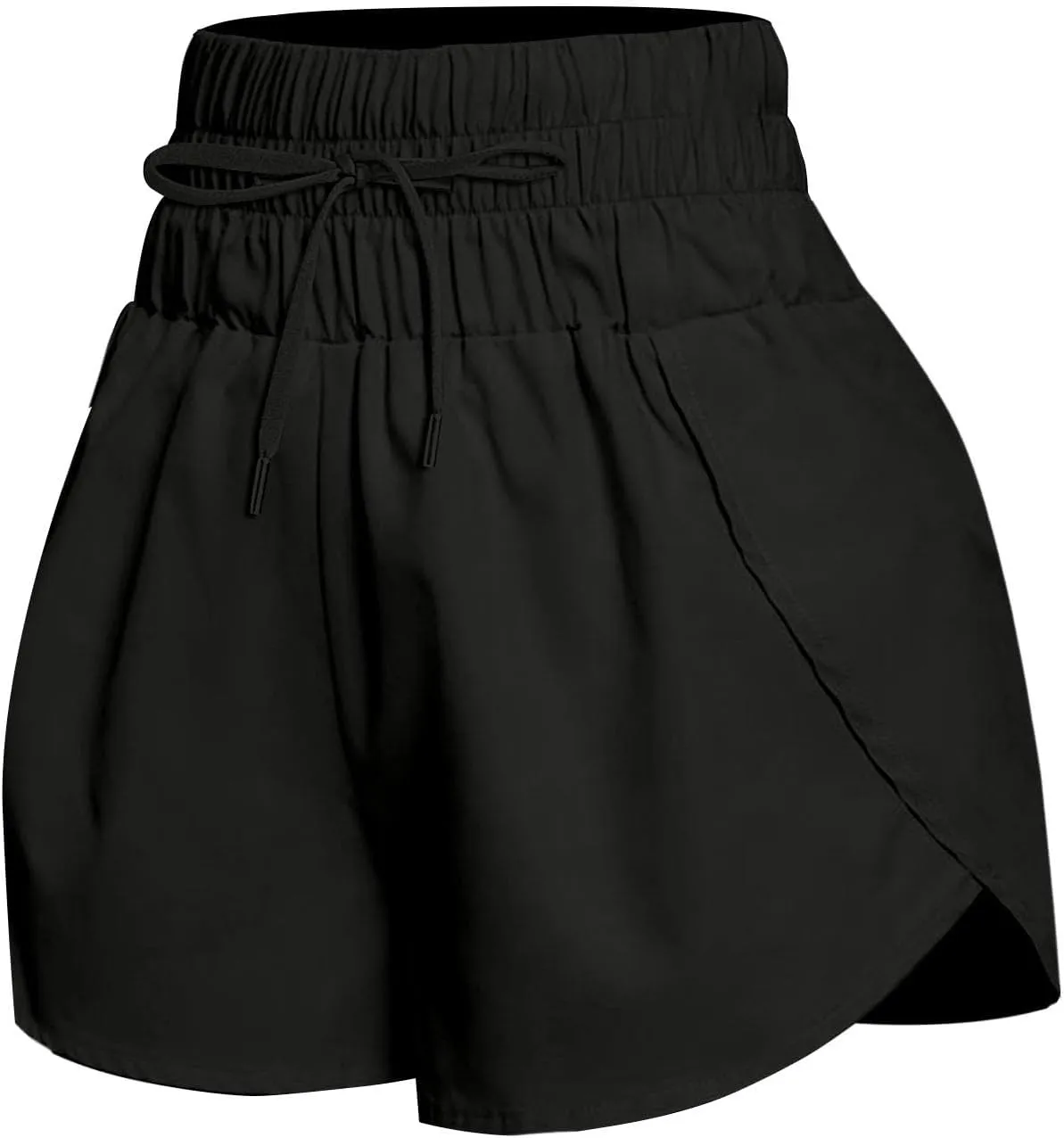 Women Casual Running Exercise Shorts Active Athletic Gym Workout Flowy Sweatpants Trendy Side Slit Casual Short Pants