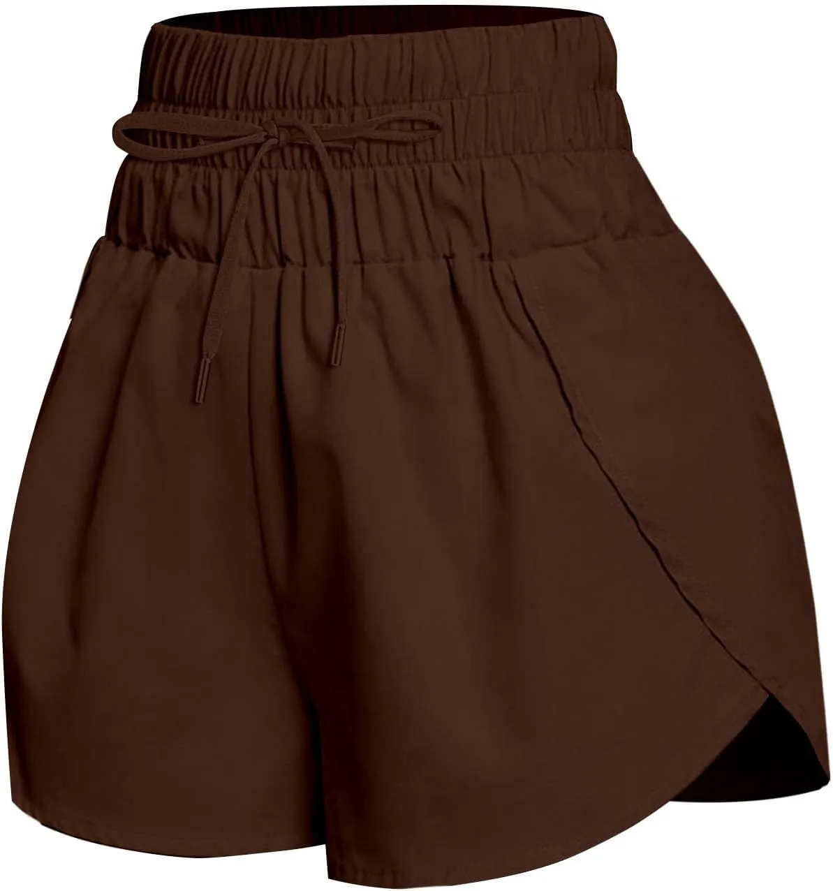 Women Casual Running Exercise Shorts Active Athletic Gym Workout Flowy Sweatpants Trendy Side Slit Casual Short Pants